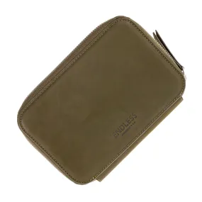 Endless Companion Leather Adjustable 5 Pen Pouch in Green