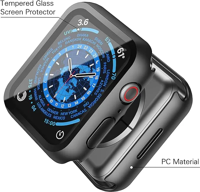 Entronix Apple Watch Series 3/2/1, 38mm Case - Built-In Screen Protector,