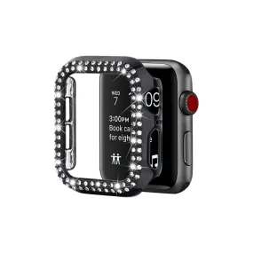 Entronix Apple Watch Series 9/8/7, 45mm Case - Built-In Screen Protector & Rhinestone Diamonds,