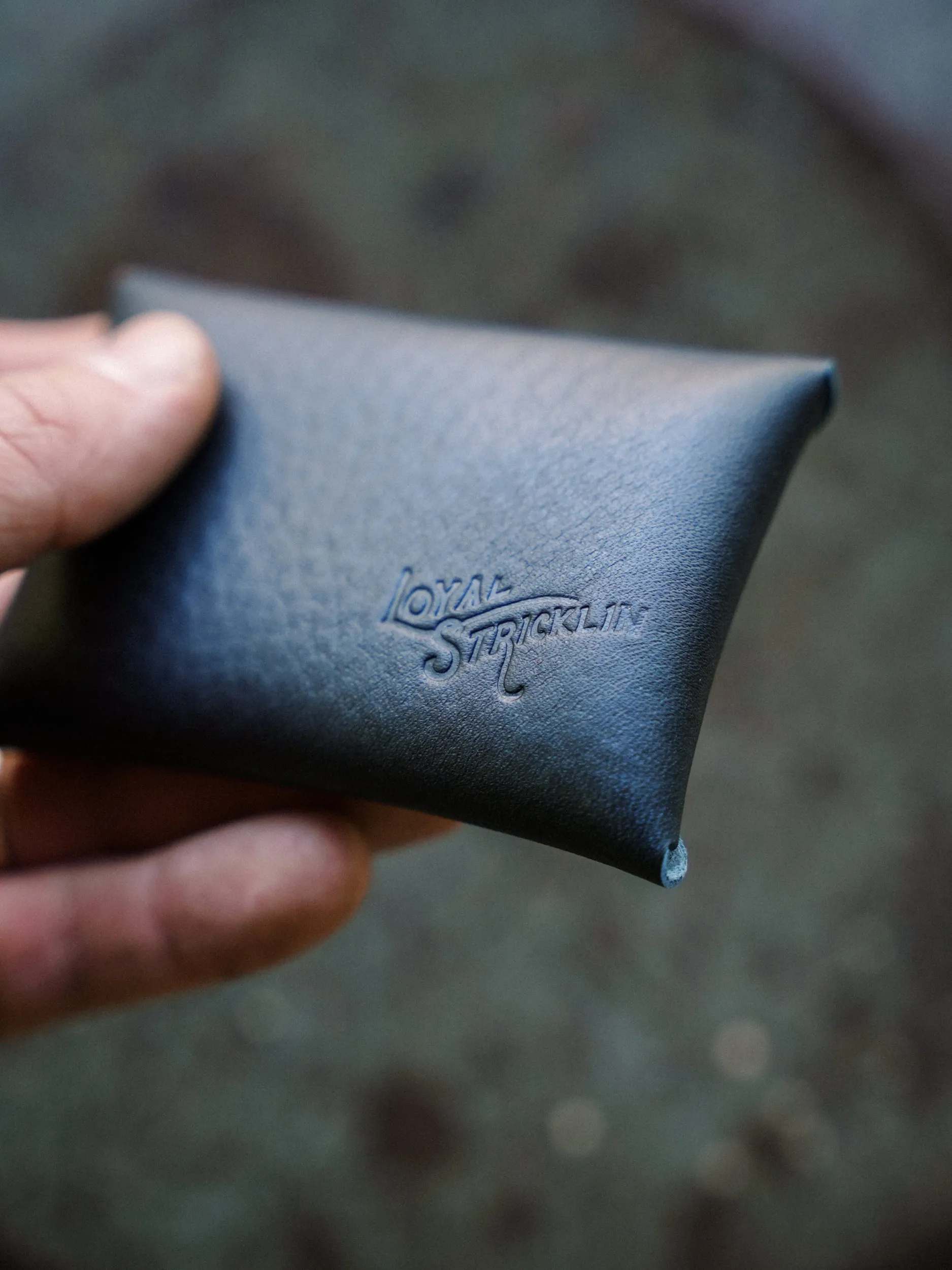 Envelope Wallet - Horween Dark Navy Tumbled Essex