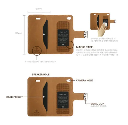 FENICE CIMA Genuine Leather case for Apple iPhone 4/4S