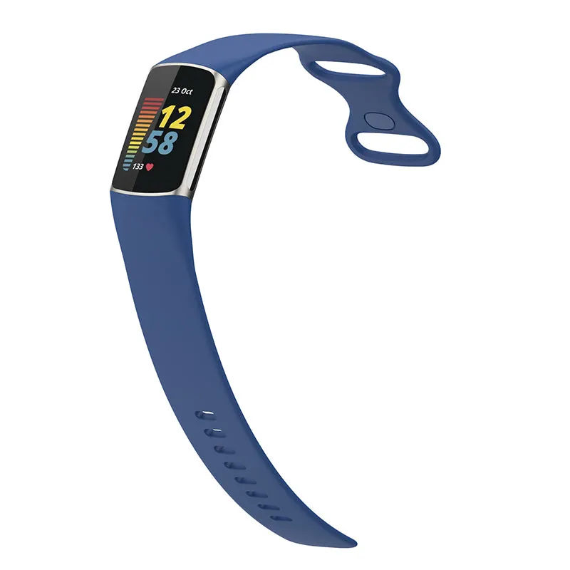 Fitbit Charge 6 / 5 silicone wristband (joint circumference 191 - 233mm) - dark blue