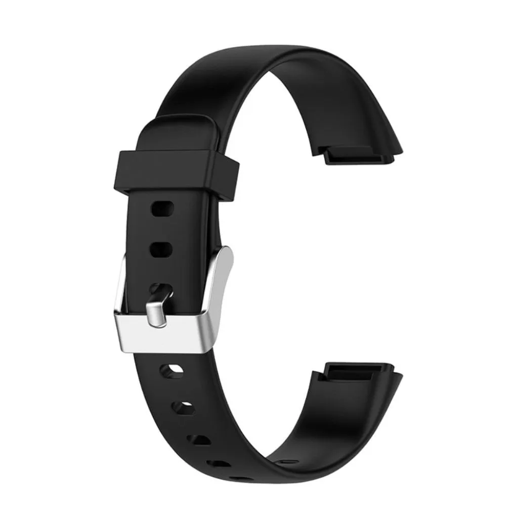 Fitbit Luxe silicone watch strap - Black / Size: L