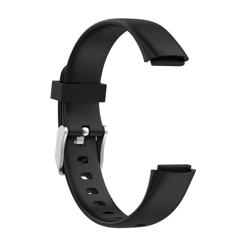 Fitbit Luxe silicone watch strap - Black / Size: L