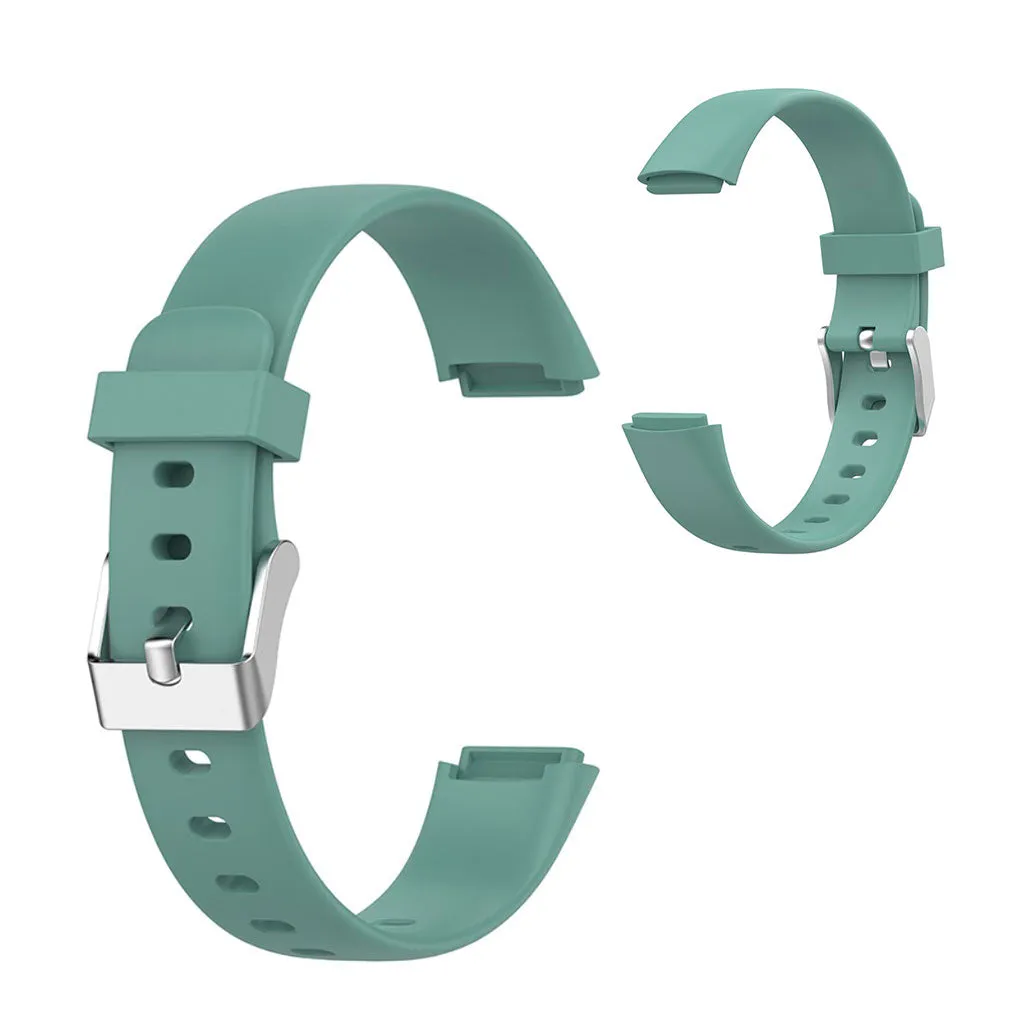 Fitbit Luxe silicone watch strap - Green / Size: L