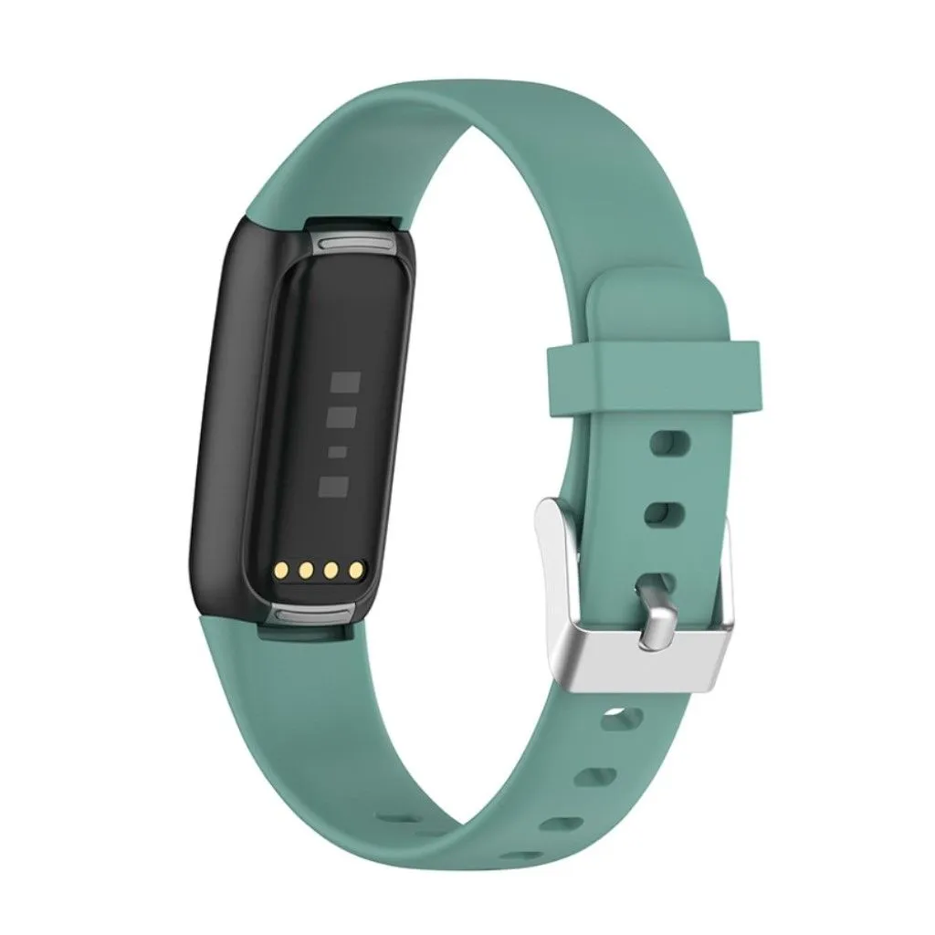 Fitbit Luxe silicone watch strap - Green / Size: L