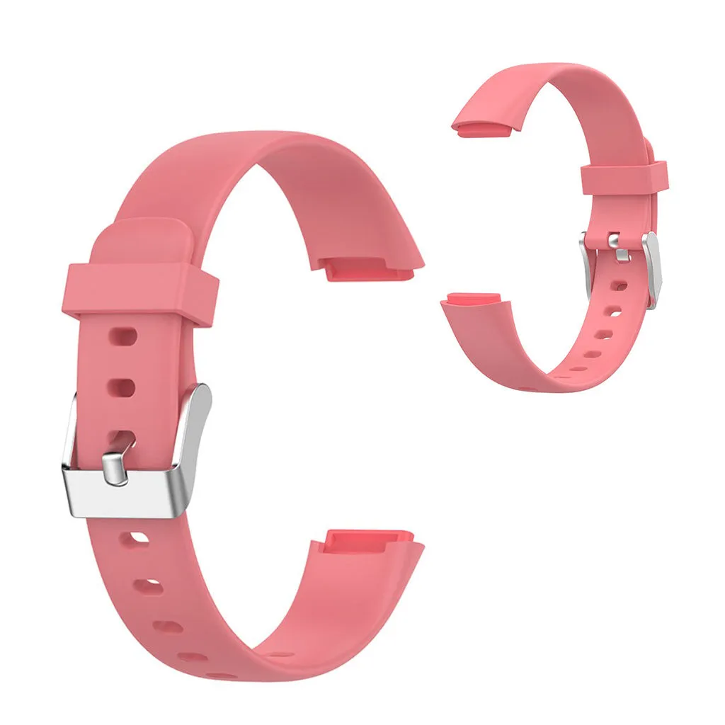 Fitbit Luxe silicone watch strap - Pink / Size: L