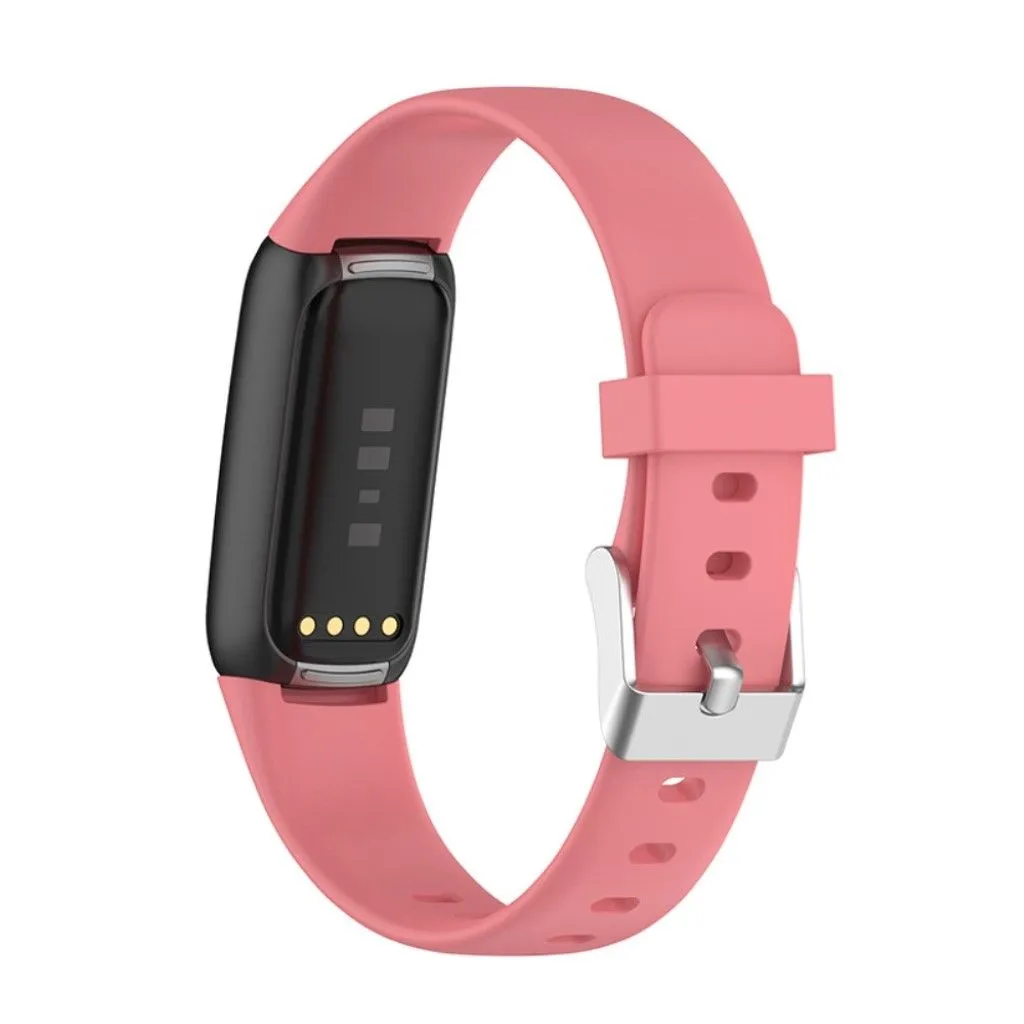 Fitbit Luxe silicone watch strap - Pink / Size: L