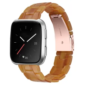 Fitbit Versa 2 /  Versa Lite cool resin watch strap  - Caramel