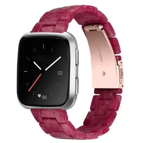 Fitbit Versa 2 /  Versa Lite cool resin watch strap  - Red Marble