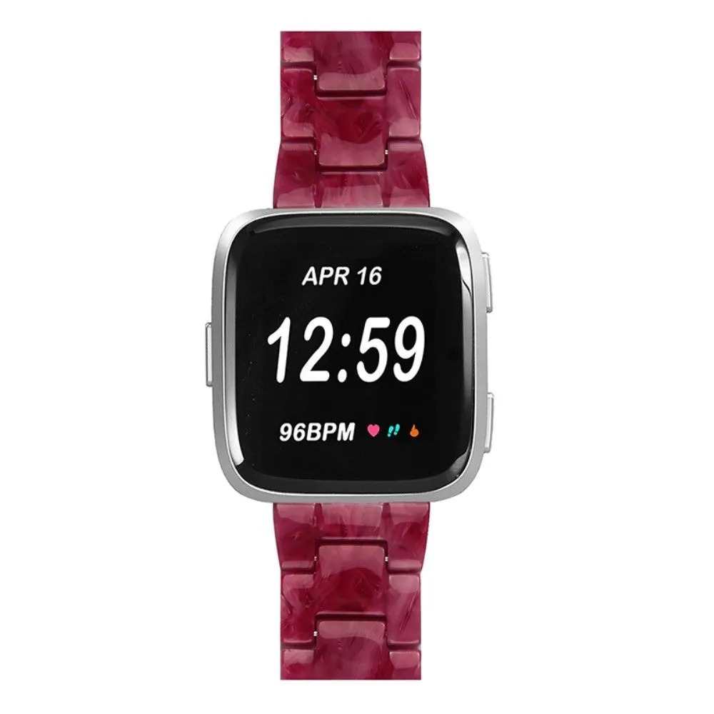 Fitbit Versa 2 /  Versa Lite cool resin watch strap  - Red Marble