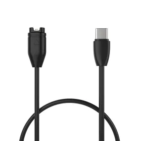 Fixed Ladekabel til Garmin Smartwatch m. USB-C - Sort