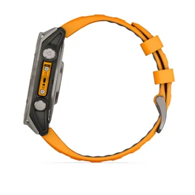 fēnix® 8 – 47 mm | AMOLED - Sapphire, Titanium with Spark Orange Band