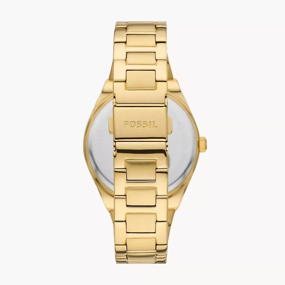 Fossil Scarlette Three-Hand Date Gold-Tone Stainless Steel Watch