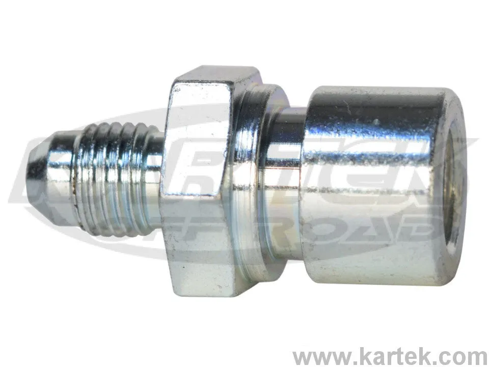 Fragola AN -3 Male To 3/8"-24 Thread Inverted Flare Female Steel Straight Brake Adapter Fittings