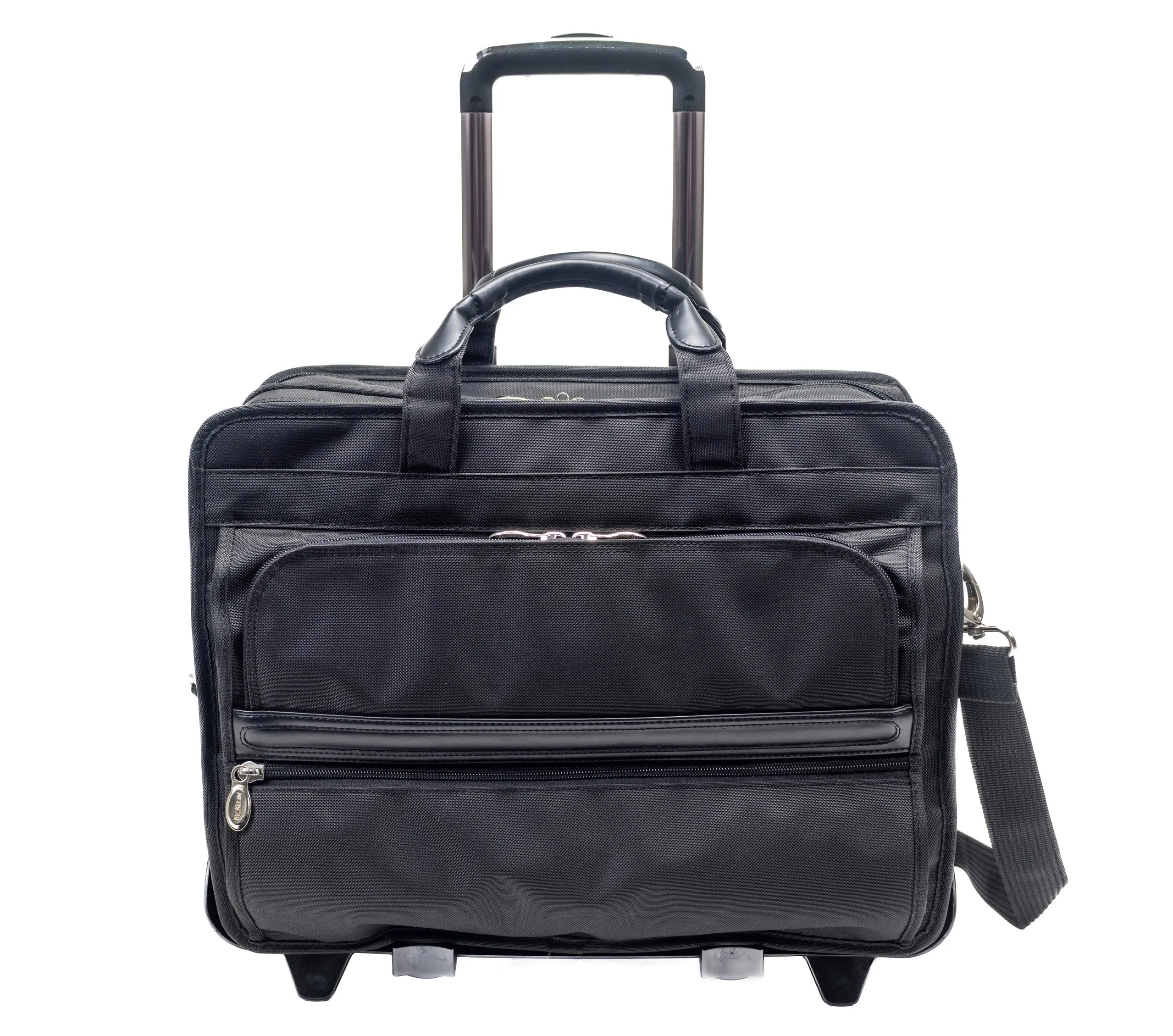 FRANKLIN | 17” Nylon Patented Detachable -Wheeled Laptop Briefcase