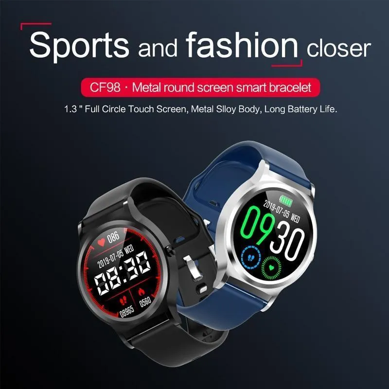 Full Touch Screen IP67 Waterproof Weather Forecast Digital Wrist Smartwatch