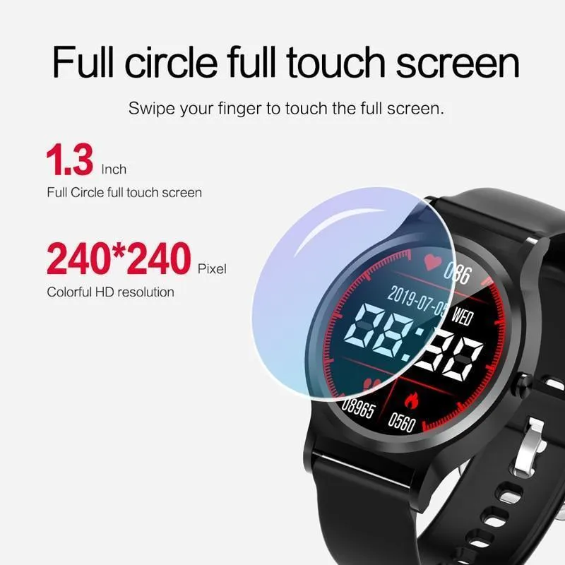 Full Touch Screen IP67 Waterproof Weather Forecast Digital Wrist Smartwatch