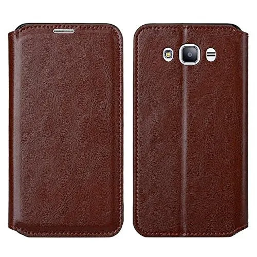 Galaxy J7 2016 Case, Magnetic Fold[Kickstand] Pu Leather Wallet Case with ID & Credit Card Slot for Samsung Galaxy J7 2016 / J710 - Brown