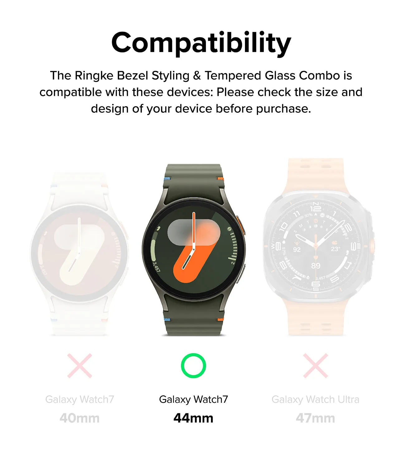 Galaxy Watch 7 (44mm) | Bezel Styling & Glass