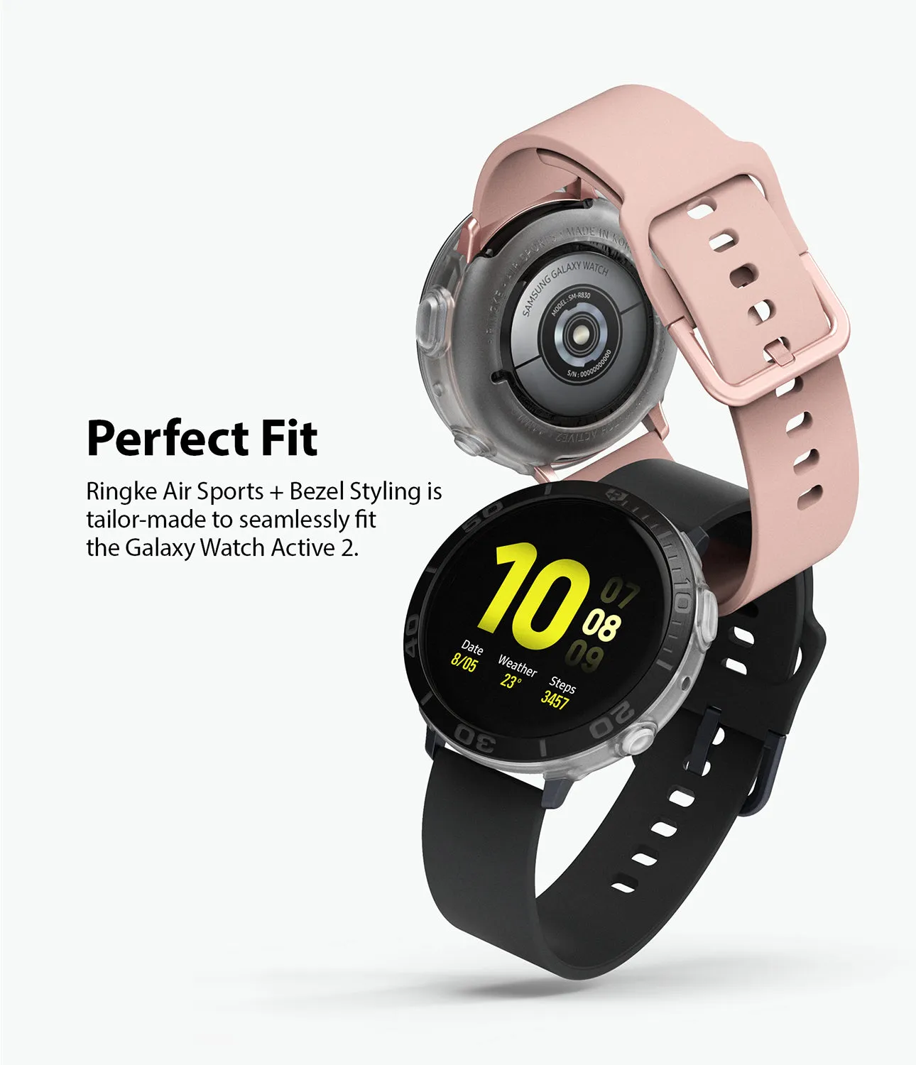 Galaxy Watch Active 2 44mm | Air Sports Matte Clear   Bezel Styling