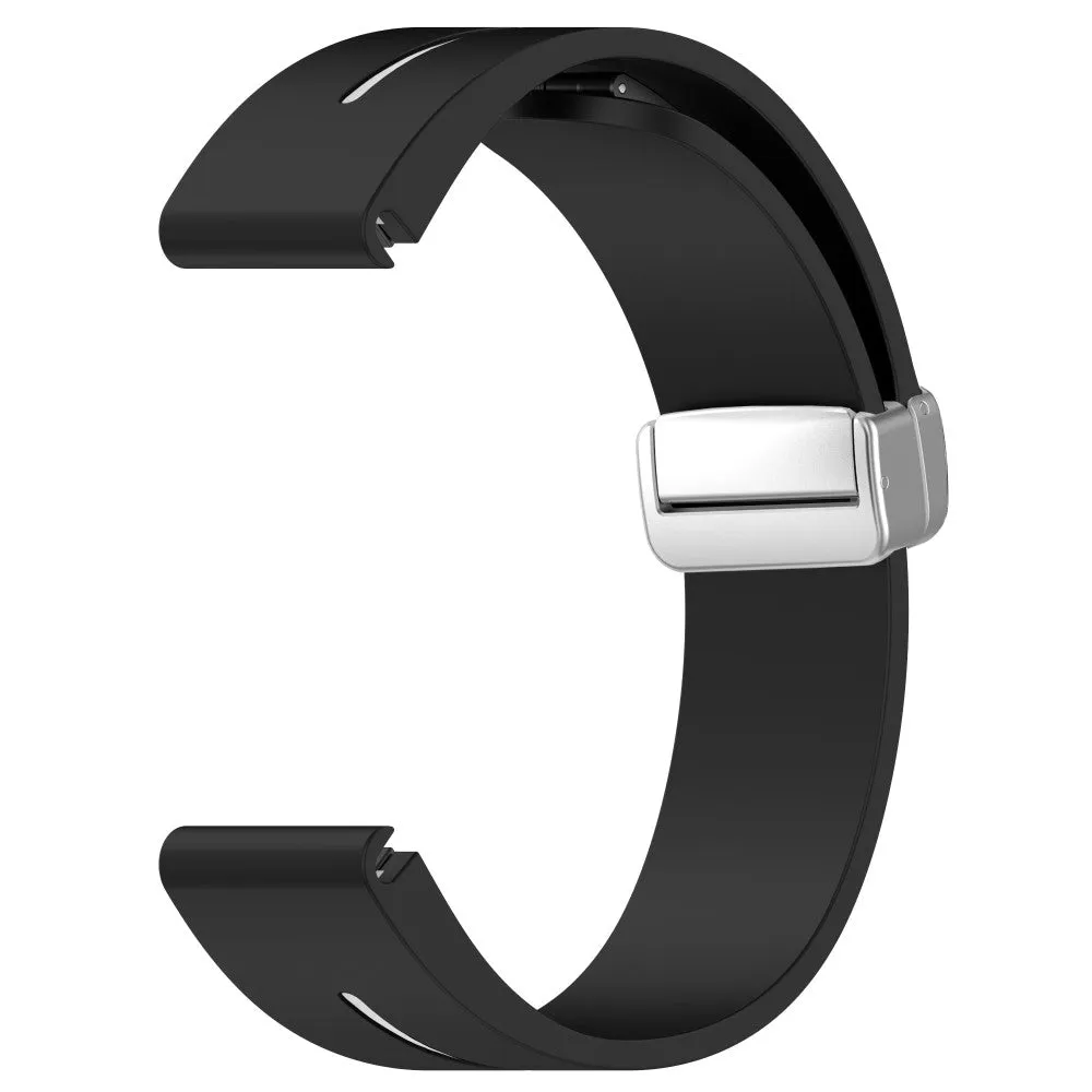 Garmin D2 Delta S silicone sports bracelet with magnetic clasp - black / white