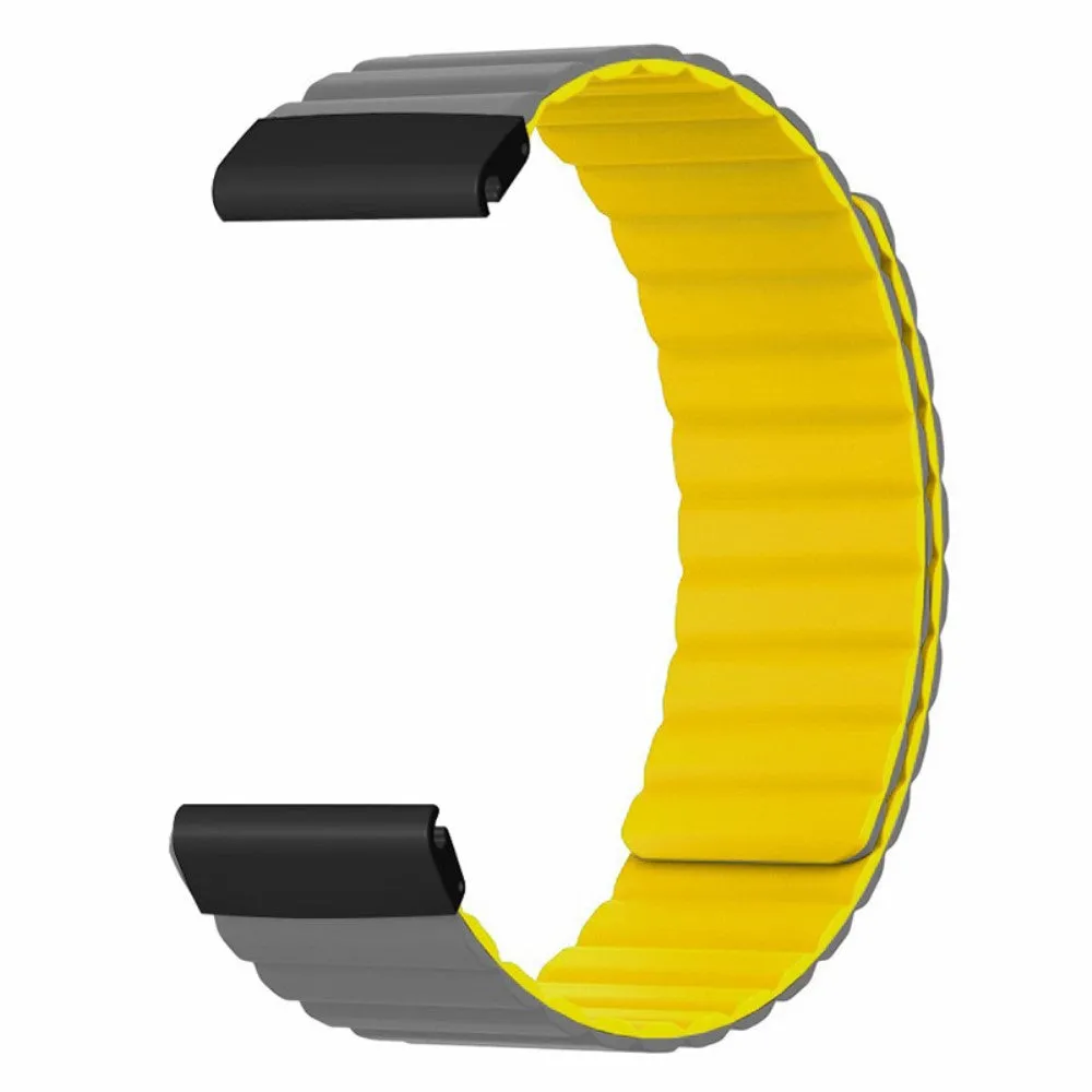 Garmin D2 Silicone Sport Magnetic Wristband - Gray / Yellow