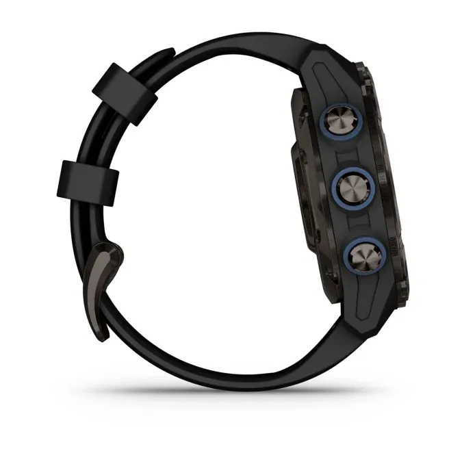 Garmin Descent™ Mk3i – 43 mm Carbon Grey DLC Titanium with Black Silicone Band