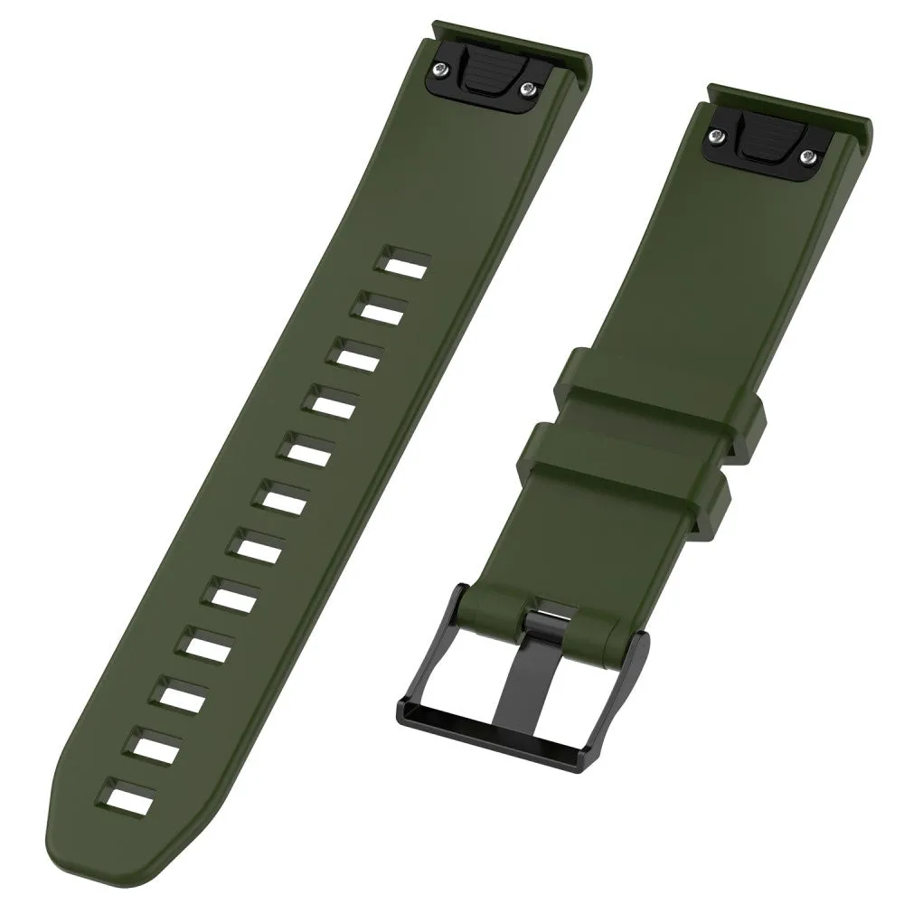 Garmin Fenix 5 Plus silicone sports bracelet with 22mm quick release (170-220 mm) - dark green