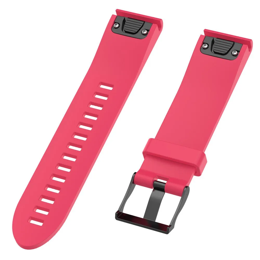 Garmin Fenix 5S silicone sports bracelet with quick-release fastener (joint circumference: 160-210 mm) - red