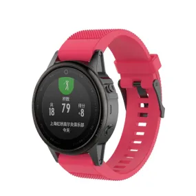 Garmin Fenix 5S silicone sports bracelet with quick-release fastener (joint circumference: 160-210 mm) - red