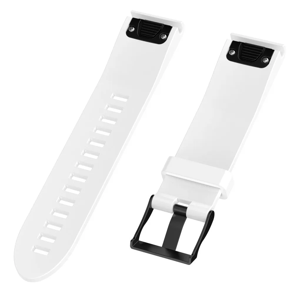 Garmin Fenix 6S / 6S Pro / 5S / 5S Plus replacement silicone sports bracelet (joint circumference: 160-210 mm) - White