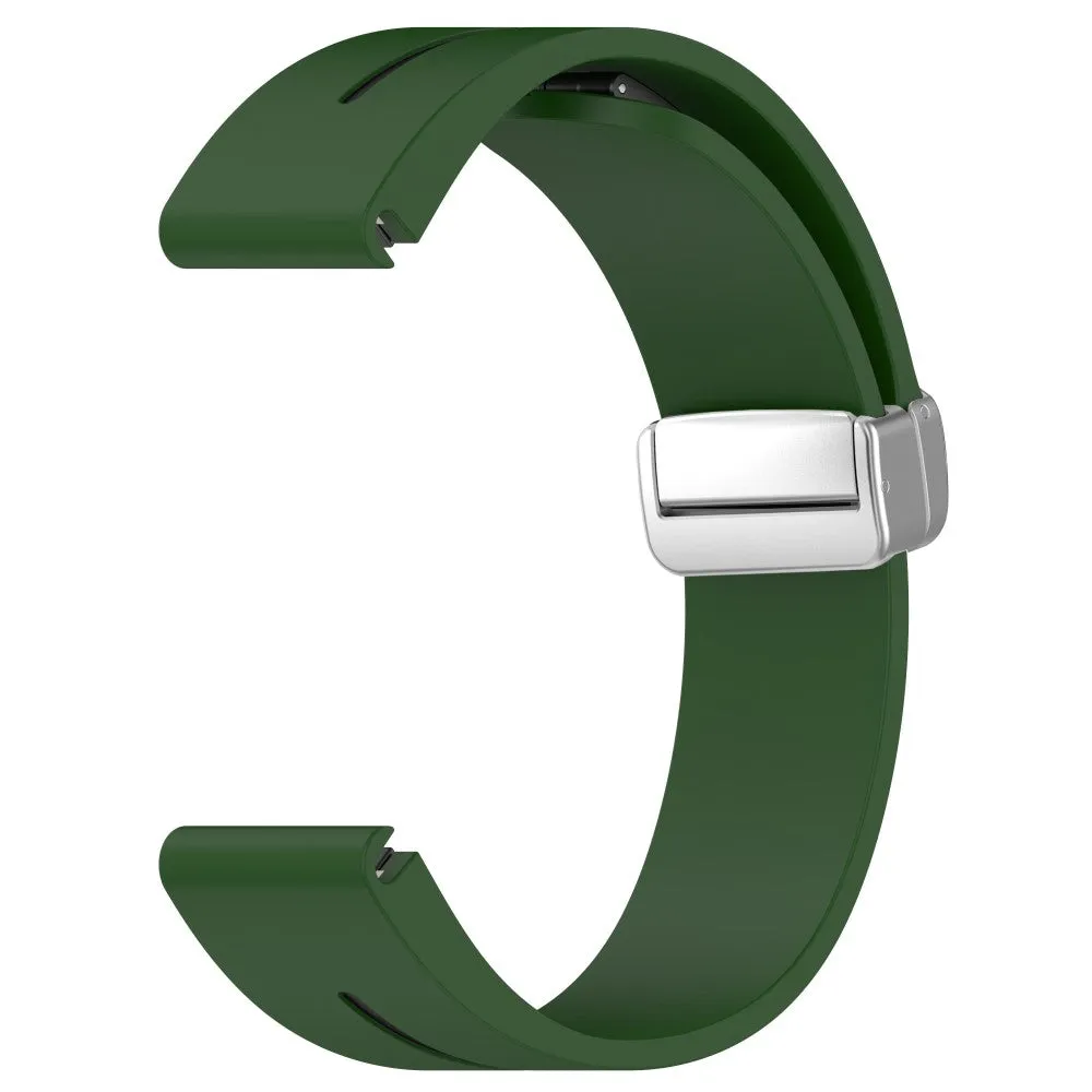 Garmin Fenix 6S Sapphire silicone sports bracelet with magnetic clasp - dark green / black