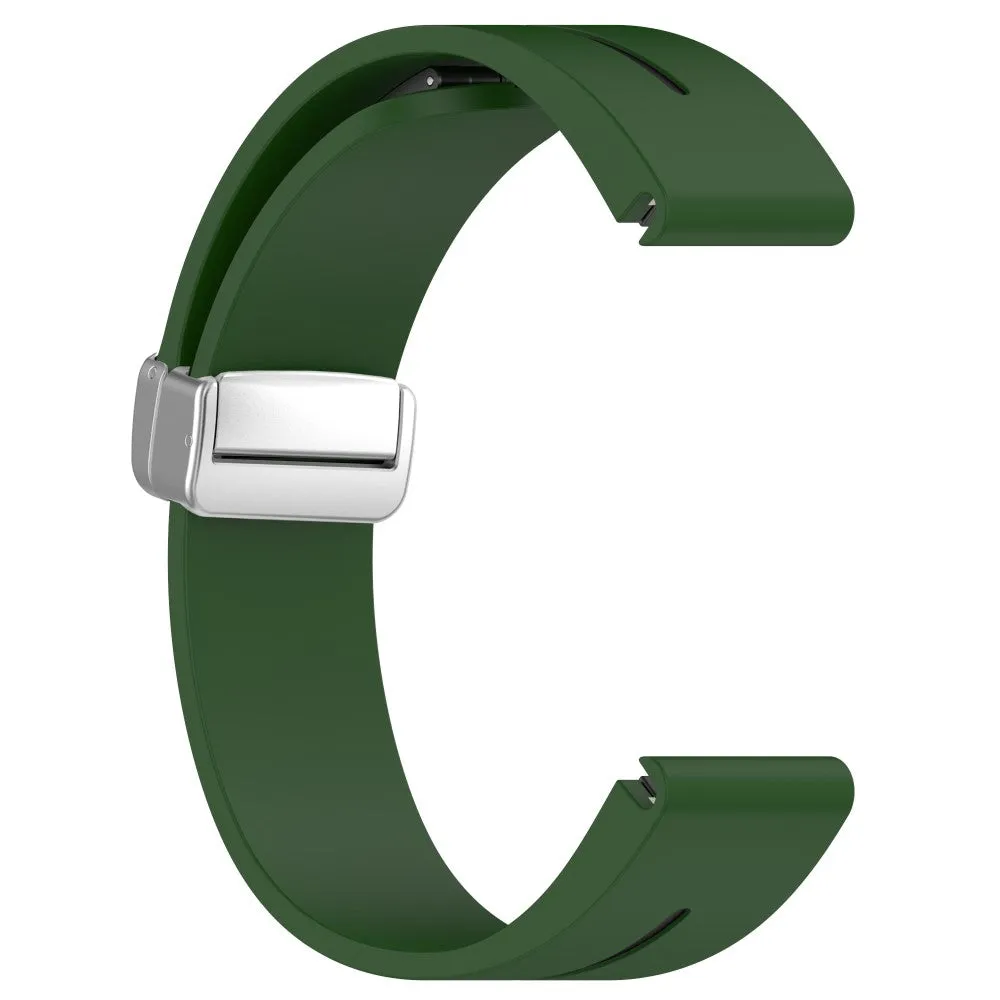 Garmin Fenix 6S Sapphire silicone sports bracelet with magnetic clasp - dark green / black