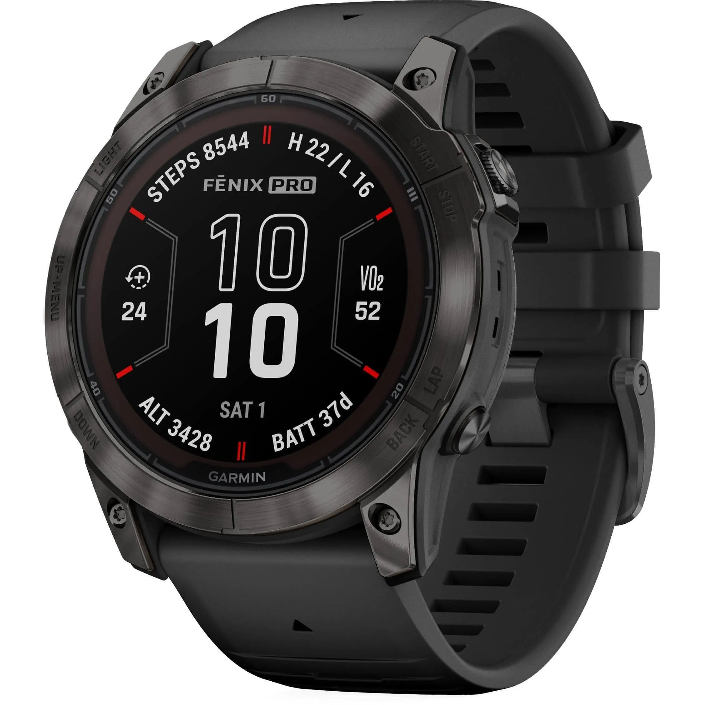 Garmin Fenix 7X Pro Sapphire Solar HRM With GPS Multisport Watch - Black