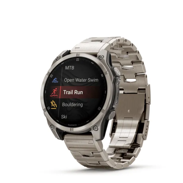 GARMIN Fenix 8 Amoled Sapphire Bare Titanium 47mm