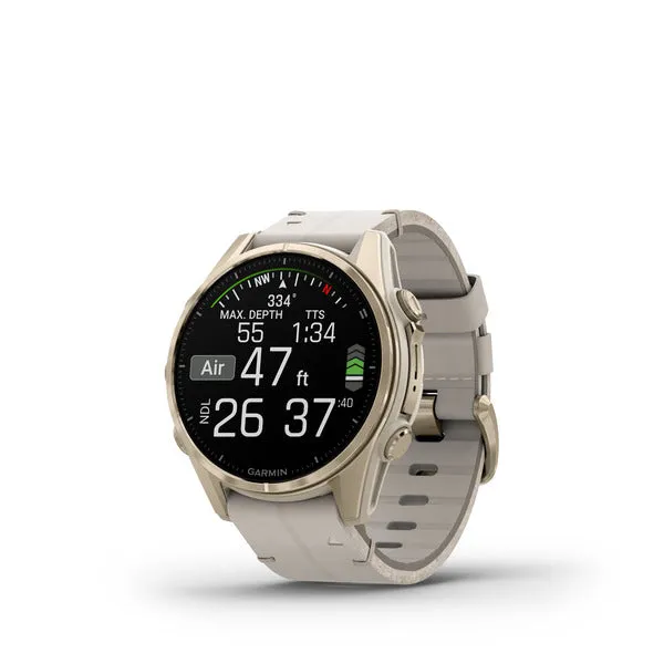 GARMIN Fenix 8 Amoled Sapphire soft gold stainless steel 43mm