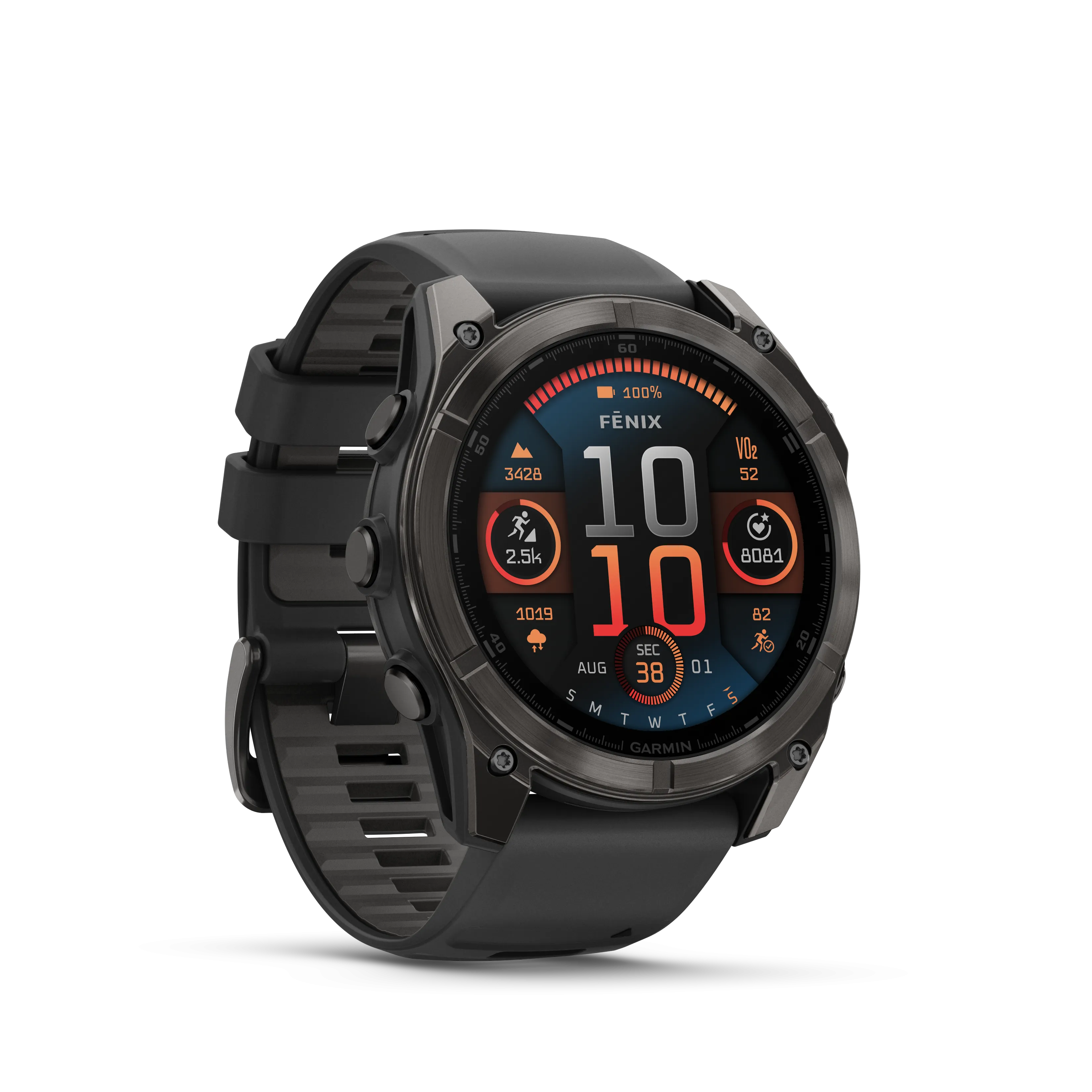 GARMIN fēnix® 8 - 51MM - AMOLED, SAPPHIRE - CARBON GRAY/BLACK