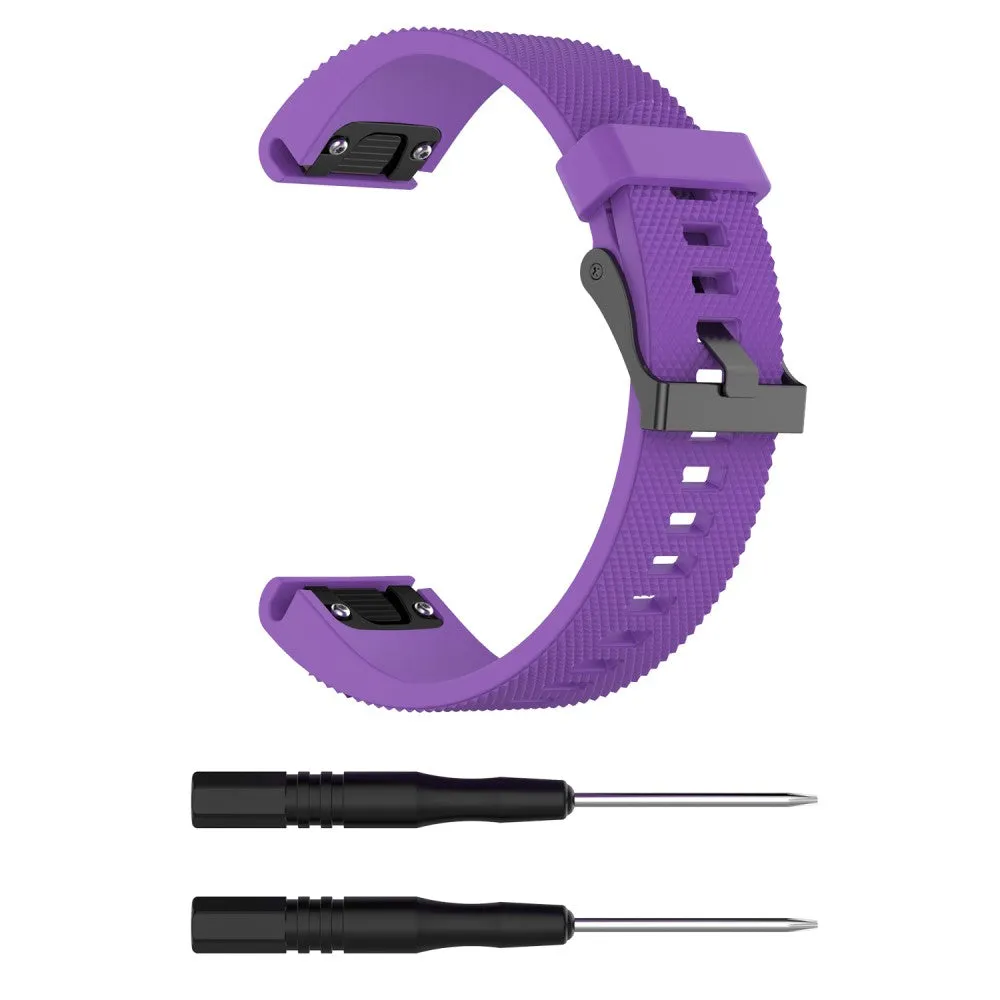 Garmin Instinct 2S Surf Edition silicone sports bracelet with quick-release fastener (joint circumference: 160-210 mm) - Purple