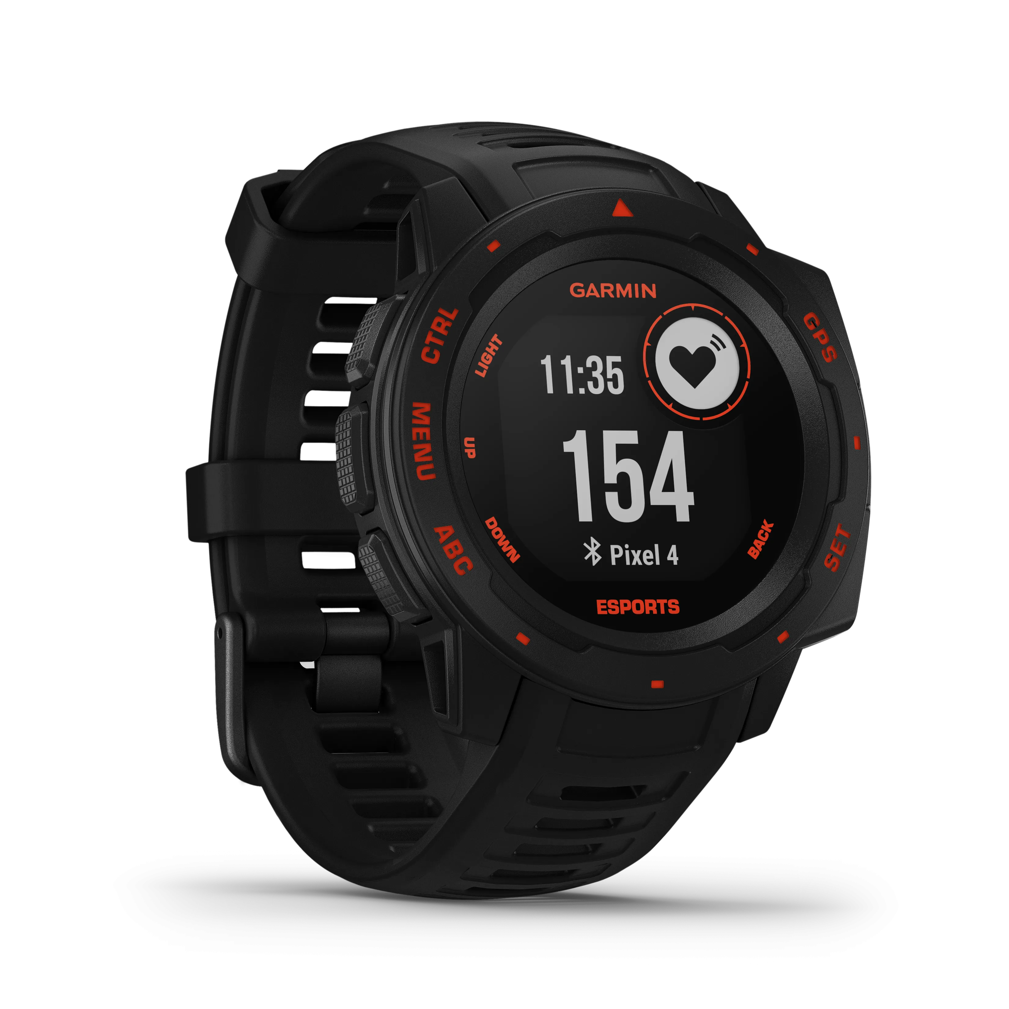 Garmin Instinct Esports Edition, Black Lava GPS Smartwatch for Esports Athletes (010-02064-73)