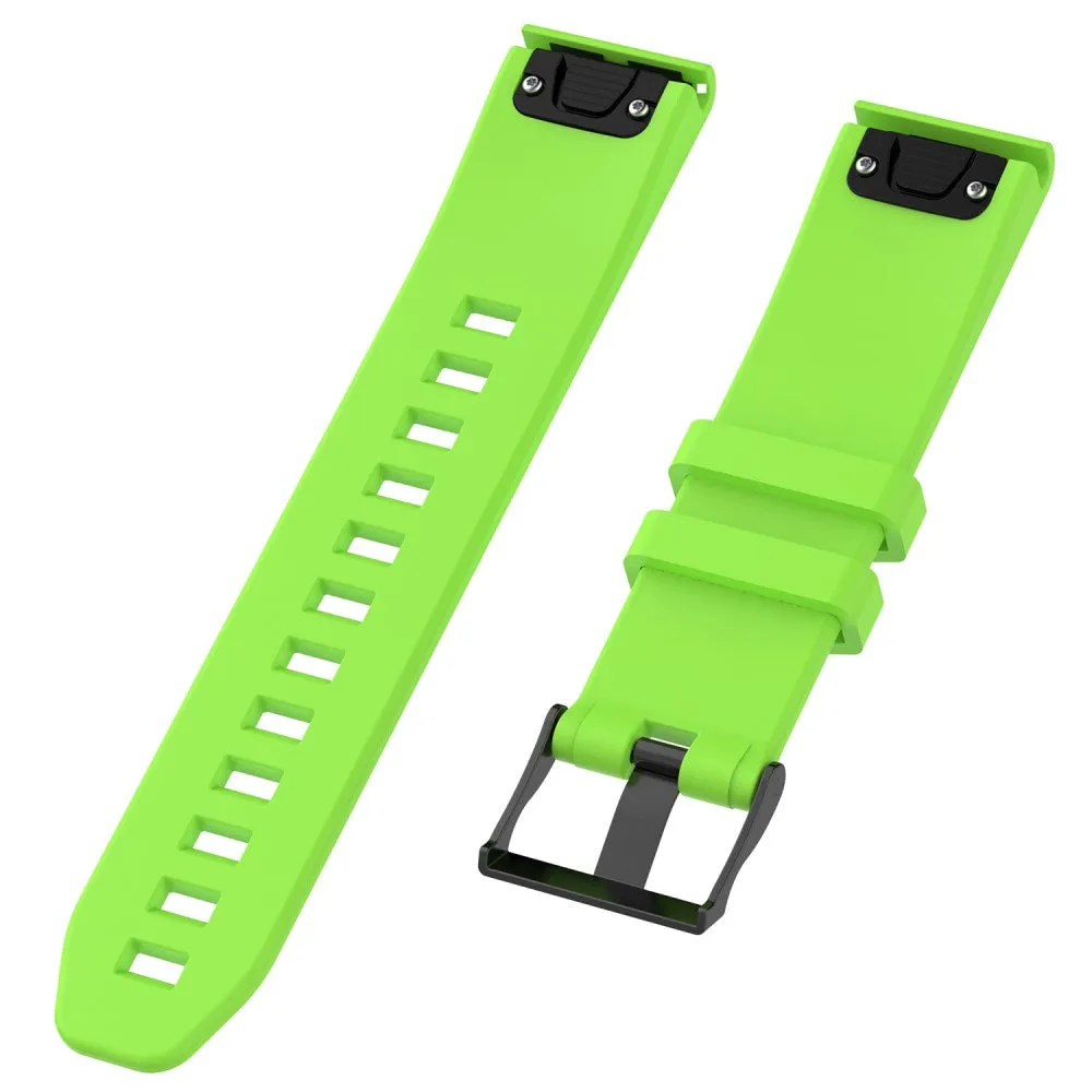 Garmin Instinct Solar Standard Edition silicone sports bracelet with 22mm quick release (170-220 mm) - Green