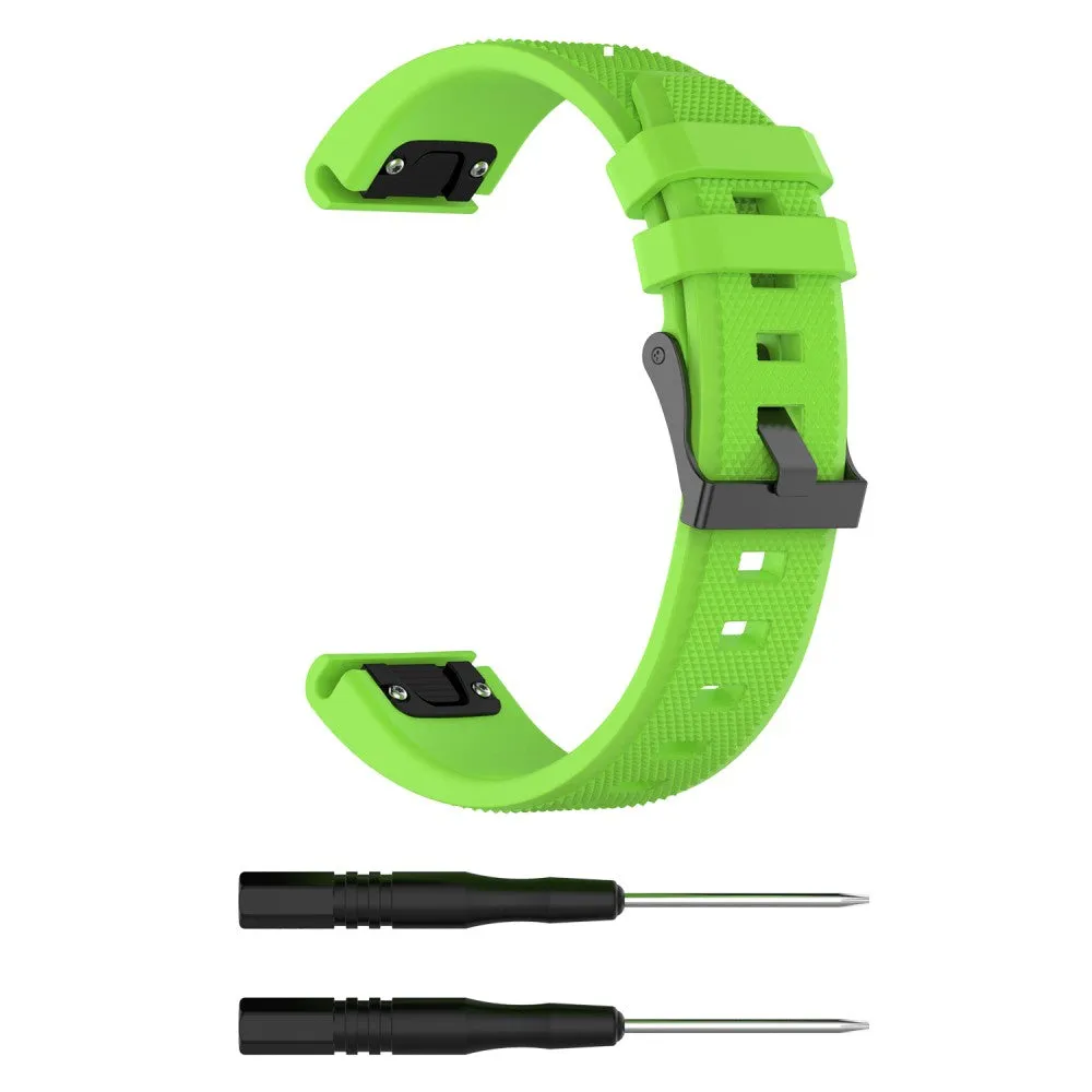 Garmin Instinct Solar Standard Edition silicone sports bracelet with 22mm quick release (170-220 mm) - Green