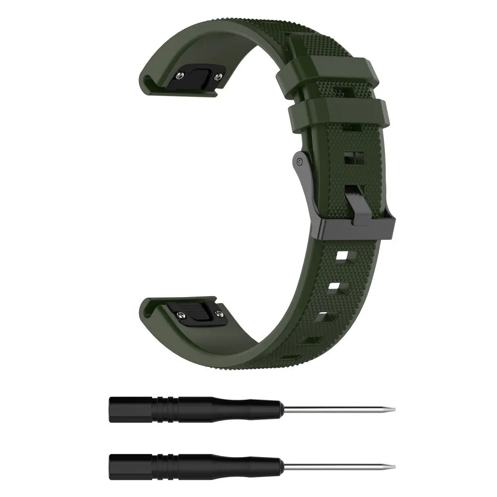 Garmin Instinct Standard Edition silicone sports bracelet with 22mm quick release (170-220 mm) - dark green