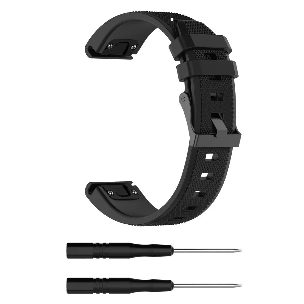 Garmin MARQ Adventurer silicone sports bracelet with 22mm quick release (170-220 mm) - Black