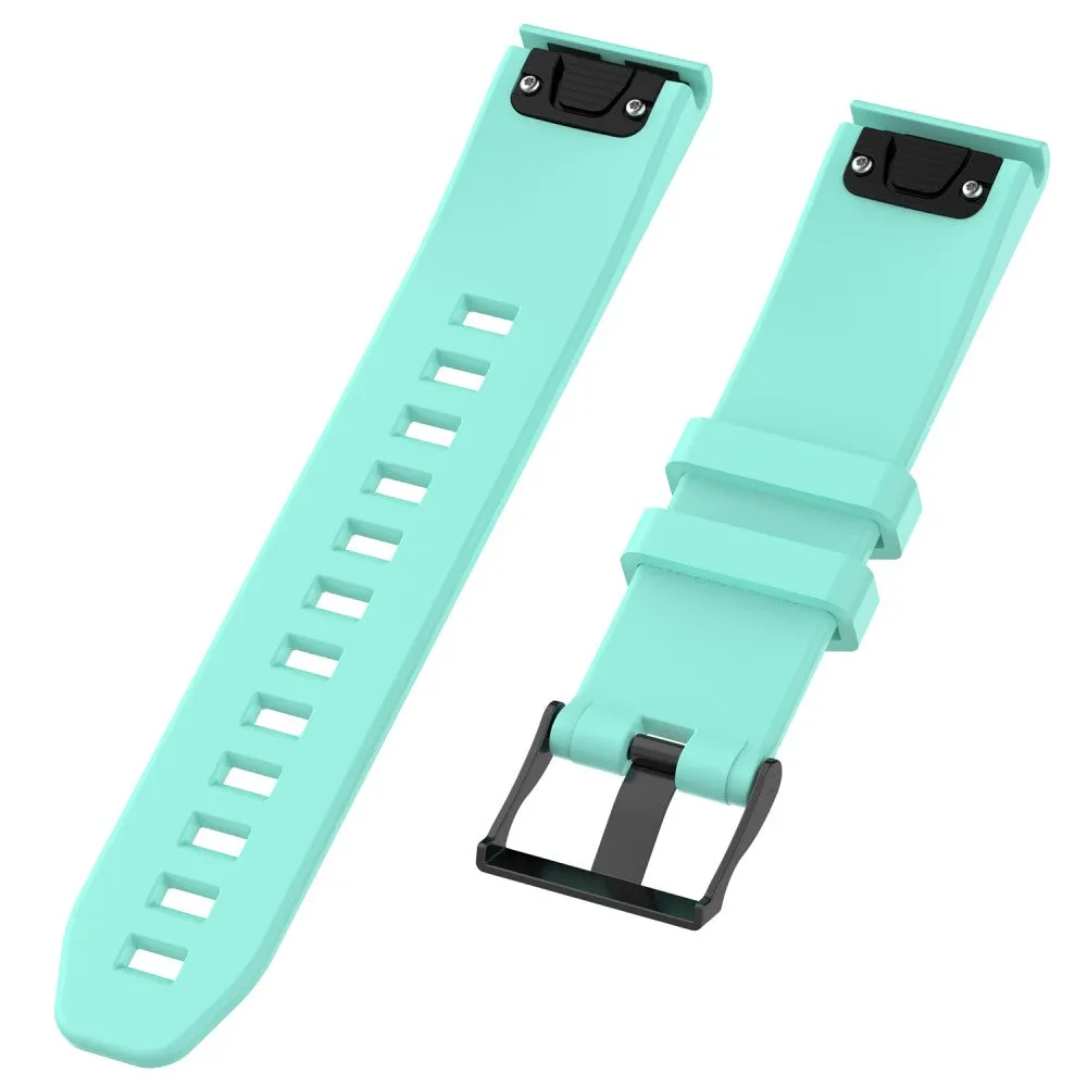 Garmin Quatix 6 silicone sports bracelet with 22mm quick release (170-220 mm) - Turquoise