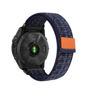 Garmin Tactix Bravo Nylon Quickfit wristband (joint circumference: 160-220 mm) - Blue / Orange