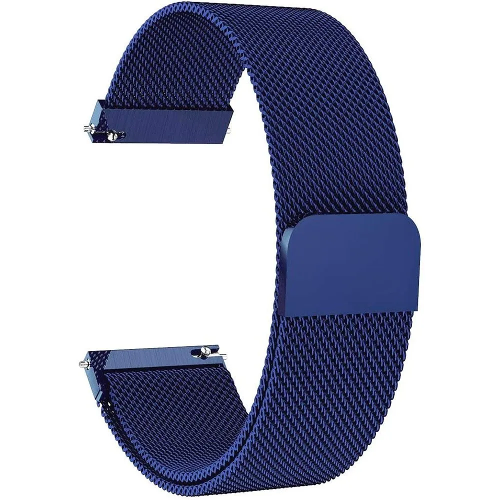 Garmin Venu / Vivoactive 3 / 3 Music milanese stainless steel watch strap - Blue