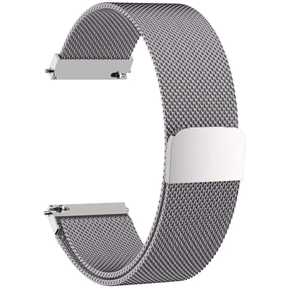 Garmin Venu / Vivoactive 3 / 3 Music milanese stainless steel watch strap - Silver