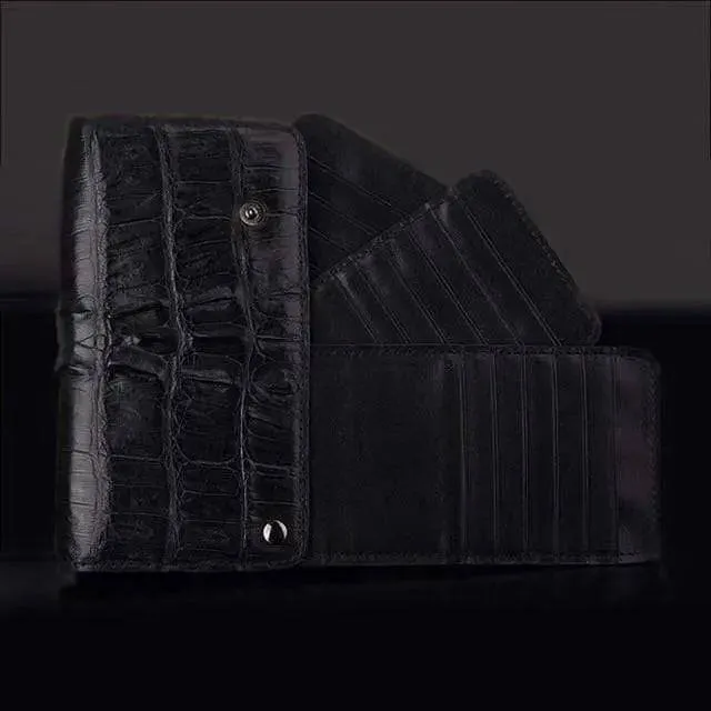 Genuine Crocodile Leather Skin Business Name Card Credit Holder ,Card Case