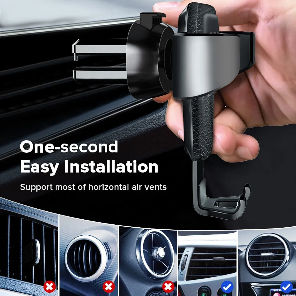 GETIHU Gravity Car Holder For Phone in Car Air Vent Clip Mount No Magnetic Mobile Phone Holder Cell Stand Support For iPhone X 7